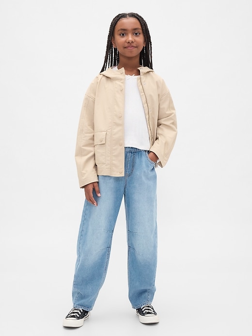 Image number 1 showing, Kids High Rise Easy Barrel Jeans