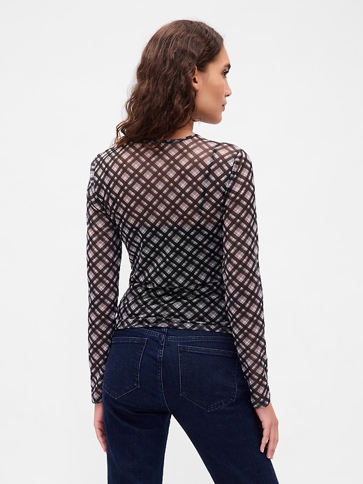 Image number 3 showing, Mesh Crop T-Shirt