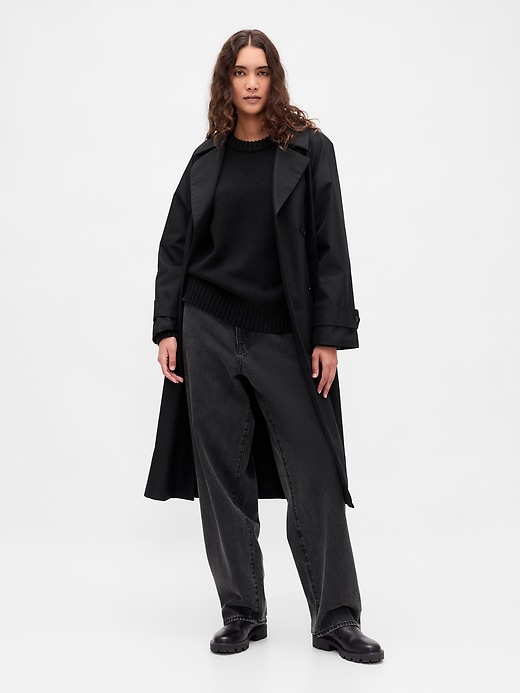 2 of 8 showing, with the color Black of product 100% Cotton Oversized Sweater