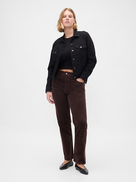 Image number 5 showing, High Rise Corduroy '90s Straight Jeans