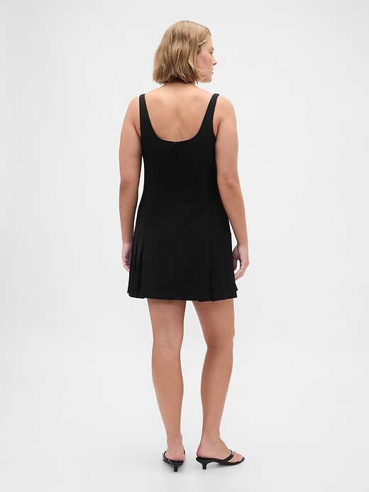 Image number 6 showing, Square-Neck Pleated Mini Dress