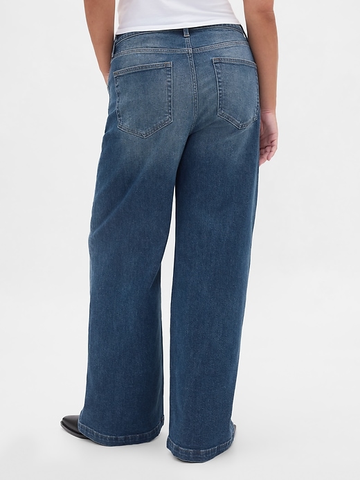 Image number 6 showing, High Rise Stride Wide-Leg Jeans