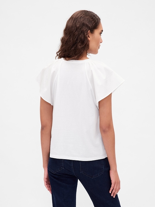 Image number 3 showing, Flutter-Sleeve T-Shirt