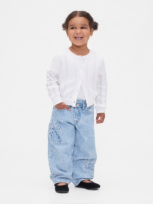 Image number 4 showing, Baby & Toddler Bow Horseshoe Jeans