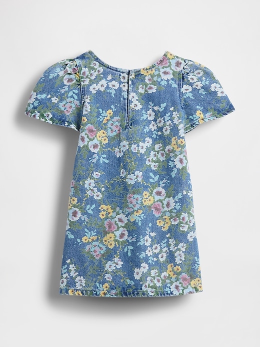 Image number 2 showing, Baby & Toddler Denim Floral Dress