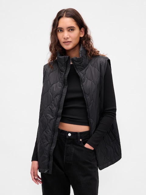 Recycled Lightweight Quilted Puffer Vest