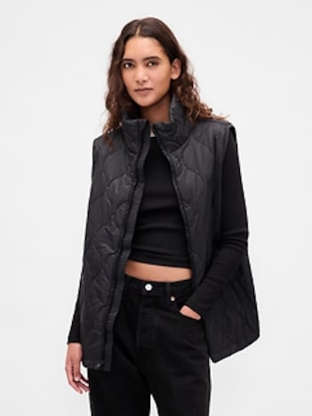 Recycled Lightweight Quilted Puffer Vest