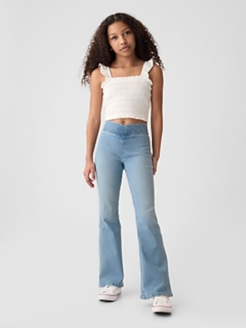 Kids High Rise Flare Jeggings