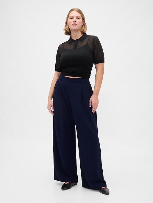 Image number 5 showing, Curvy 365 High Rise Pleated Trousers