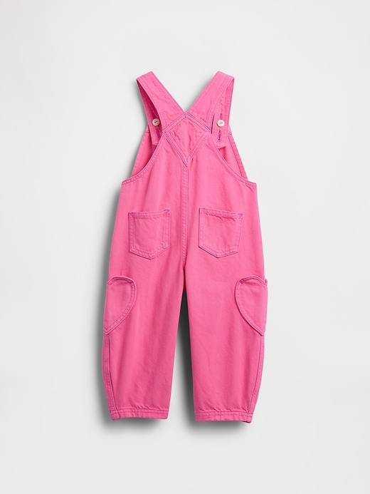 Image number 2 showing, Baby & Toddler Heart-Pocket Horseshoe Overalls
