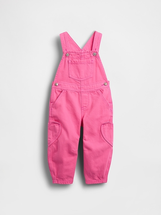 Image number 1 showing, Baby & Toddler Heart-Pocket Horseshoe Overalls