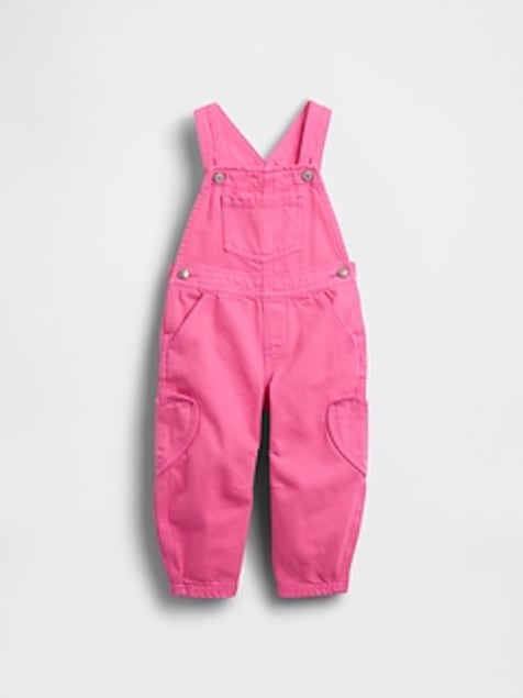 Baby & Toddler Heart-Pocket Horseshoe Overalls