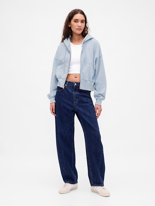 Image number 2 showing, VintageSoft Full-Zip Wedge Hoodie
