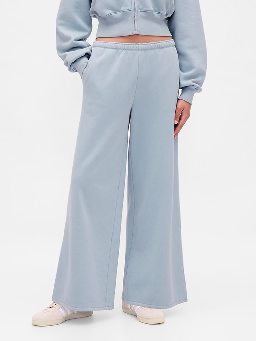 Image number 2 showing, VintageSoft Baggy Wide-Leg Sweatpants