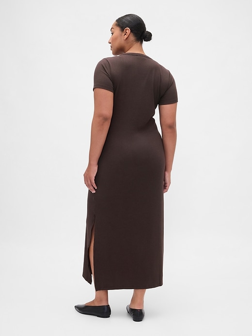 Image number 6 showing, Modern Rib Maxi T-Shirt Dress