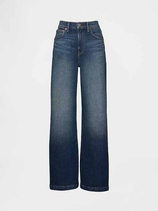 Image number 7 showing, High Rise Stride Wide-Leg Jeans