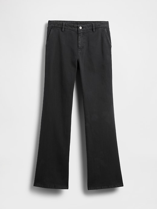 Image number 7 showing, Low Rise Flare Khakis
