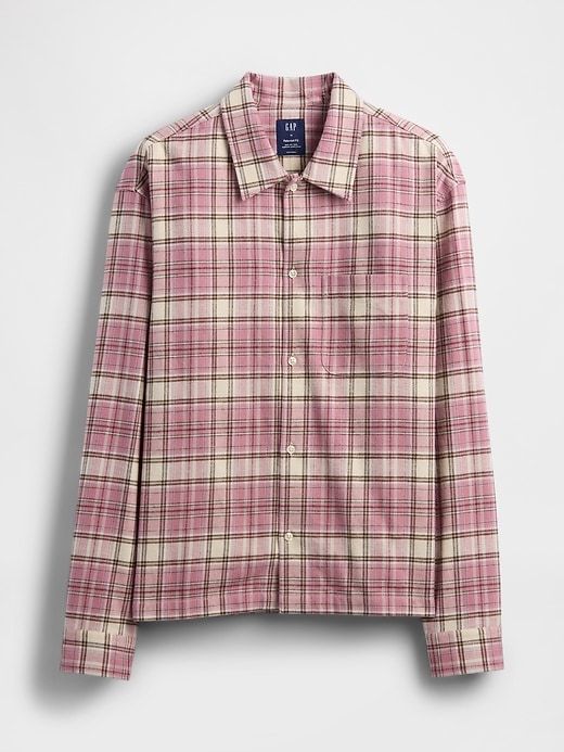 Image number 5 showing, Organic Cotton Relaxed Flannel Shirt