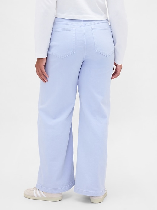 Image number 6 showing, Sky High Rise Stride Wide-Leg Jeans