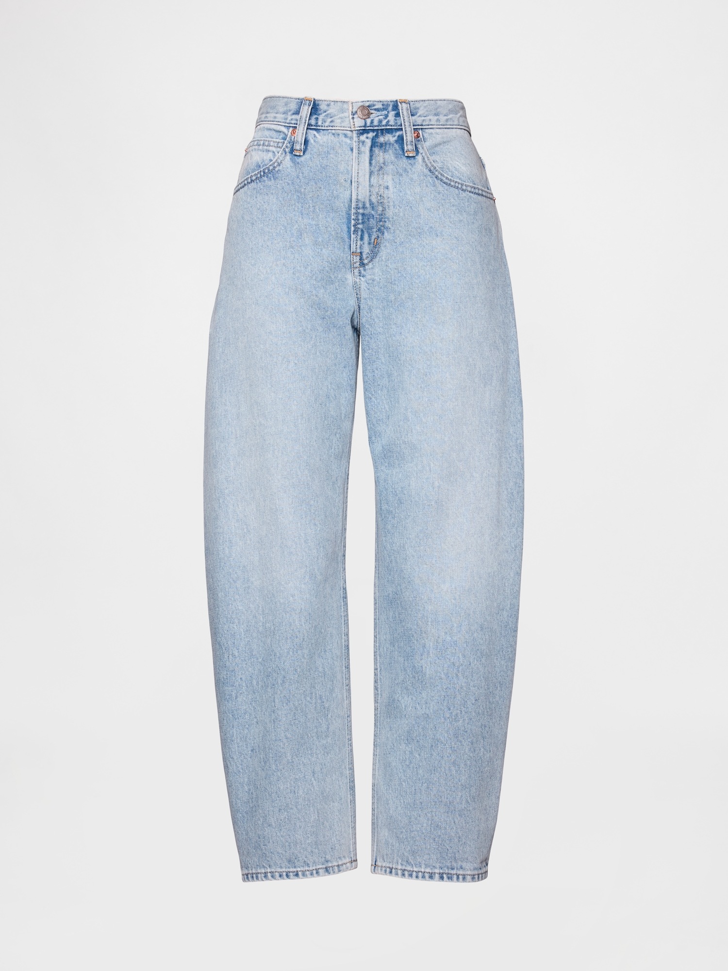 Женские джинсы Gap High Rise Barrel Crop Jeans — фото 7