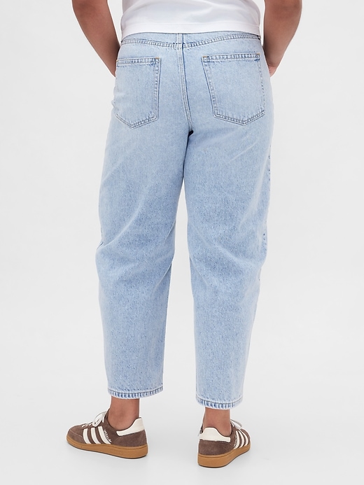 Image number 6 showing, High Rise Crop Barrel Jeans