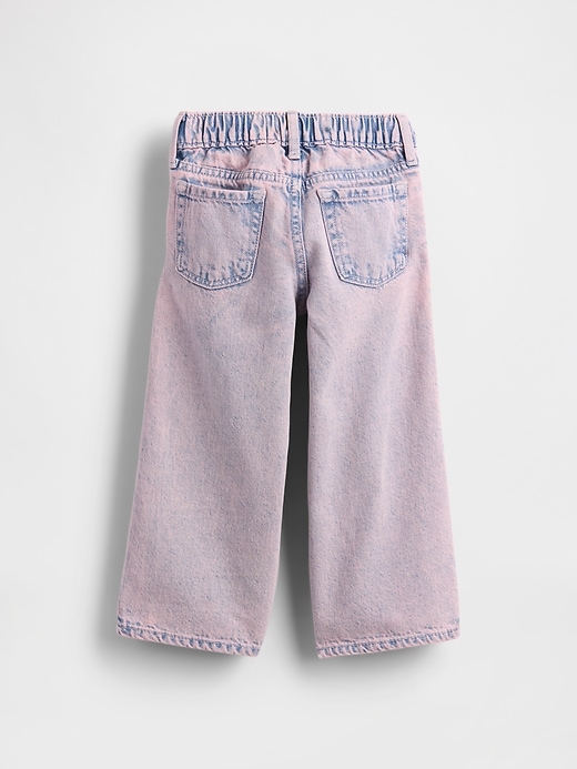 Image number 3 showing, Baby & Toddler Pull-On Baggy Wide-Leg Jeans