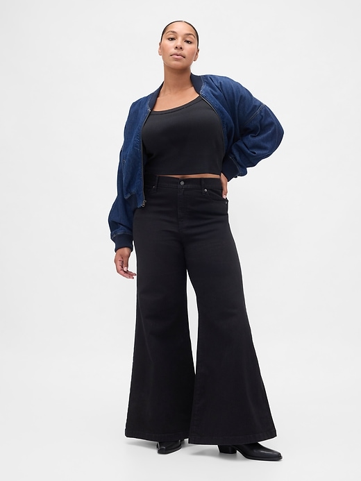 Image number 5 showing, High Rise Wide Flare Jeans