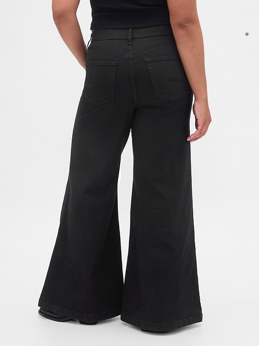 Image number 6 showing, High Rise Wide Flare Jeans