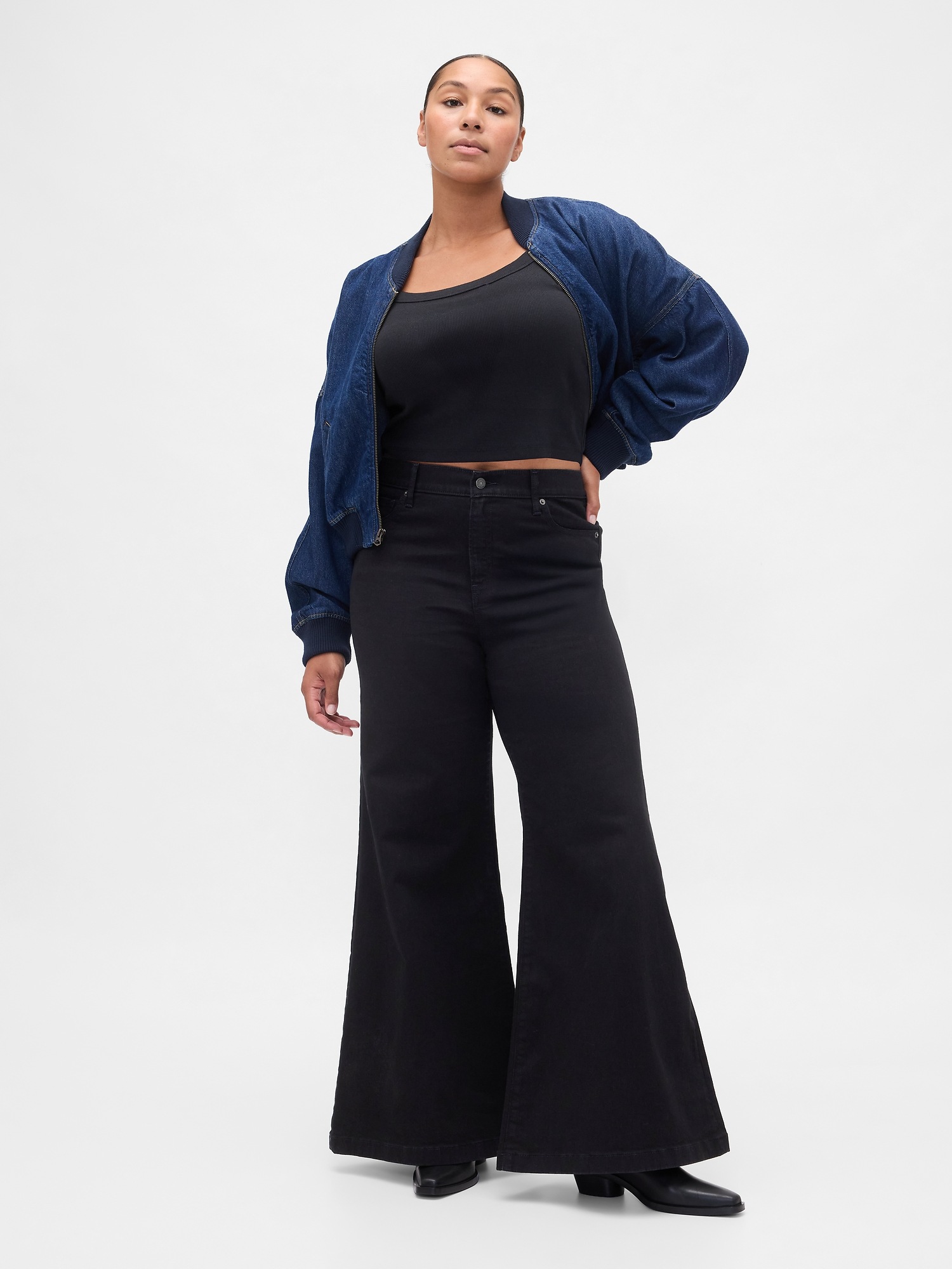 Женские джинсы Gap High Rise Wide Flare Jeans — фото 5