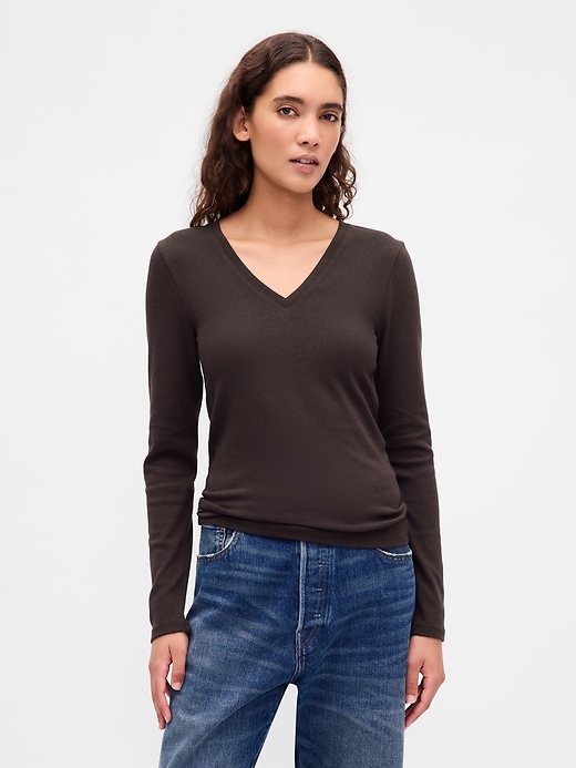 Image number 1 showing, Modern V-Neck T-Shirt