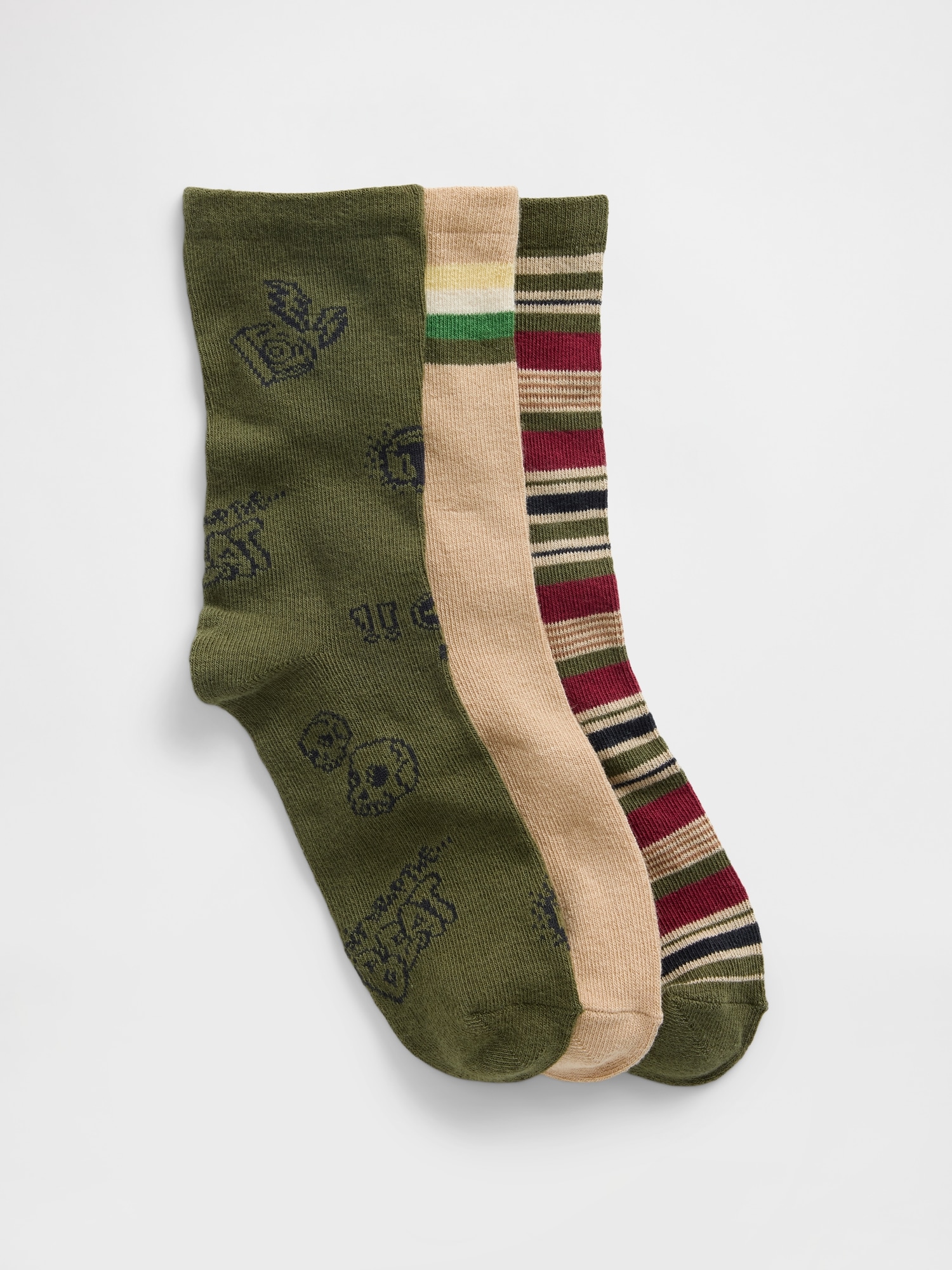 Kids Crew Socks (3-Pack) - Multi