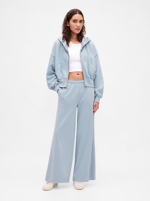 Image number 1 showing, VintageSoft Baggy Wide-Leg Sweatpants