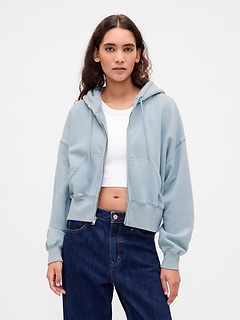 VintageSoft Full-Zip Wedge Hoodie