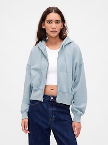 VintageSoft Full-Zip Wedge Hoodie