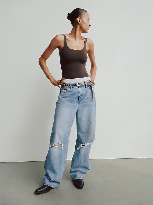 Image number 8 showing, High Rise Barrel Jeans