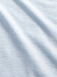 Linen-Blend Ruffle PJ Pants