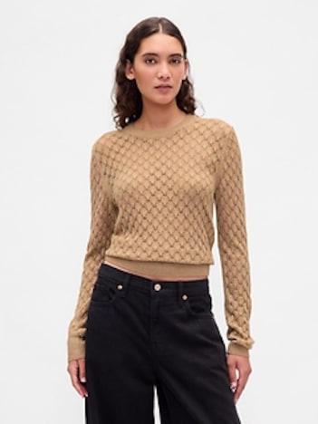 Pointelle Sweater