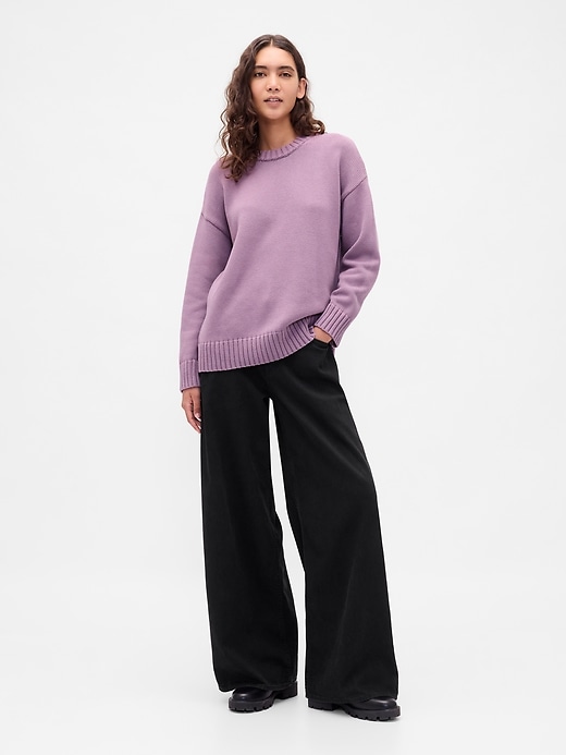 Image number 2 showing, 100% Cotton Oversized Sweater