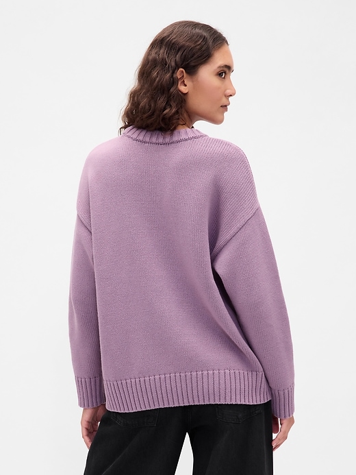 Image number 3 showing, 100% Cotton Oversized Sweater