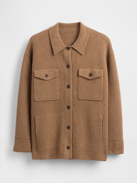 Image number 5 showing, CashSoft Oversized Shirt Jacket