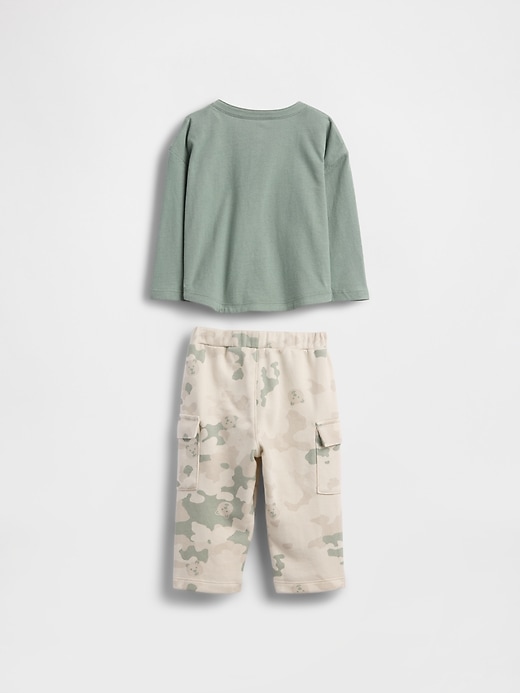 Image number 2 showing, Baby Pocket Henley Outfit Set