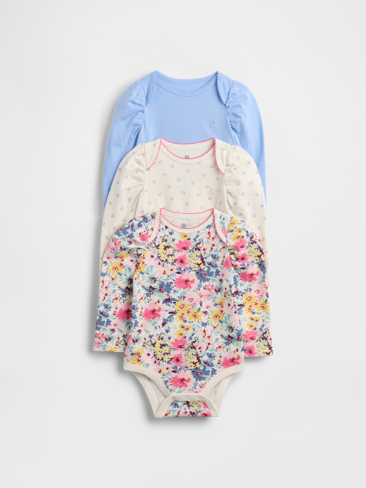 Gap Kids' Baby First Favorites Organic Cotton Bodysuit (3-pack) In Multi