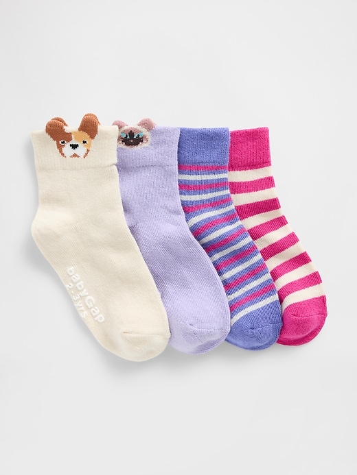 View large product image 1 of 1. Baby & Toddler Quarter Crew Socks