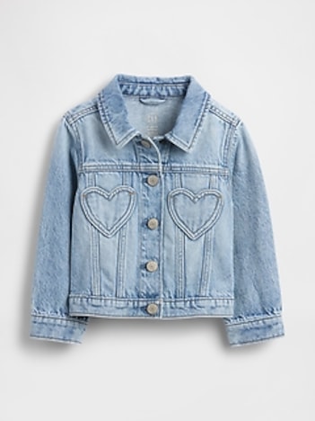 Baby & Toddler Heart-Pocket Icon Denim Jacket
