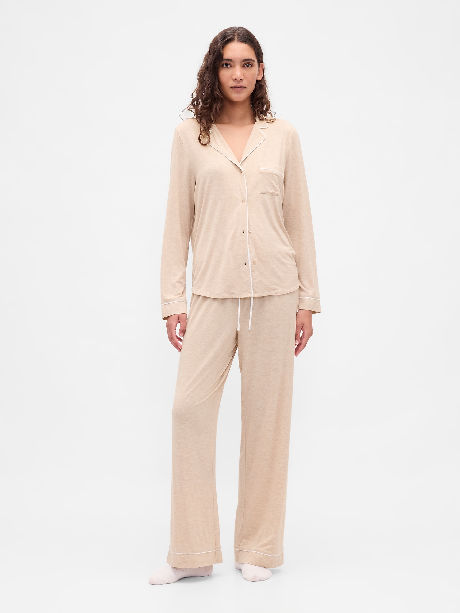 Gap Modal Pj Pants In Neutral