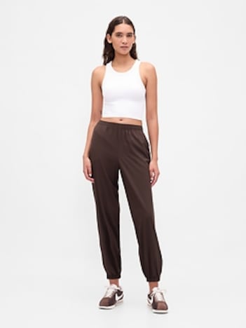 GapFit Tech High Rise Zip-Hem Joggers