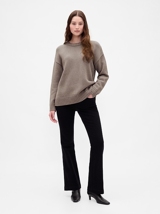 Image number 2 showing, 100% Cotton Oversized Sweater