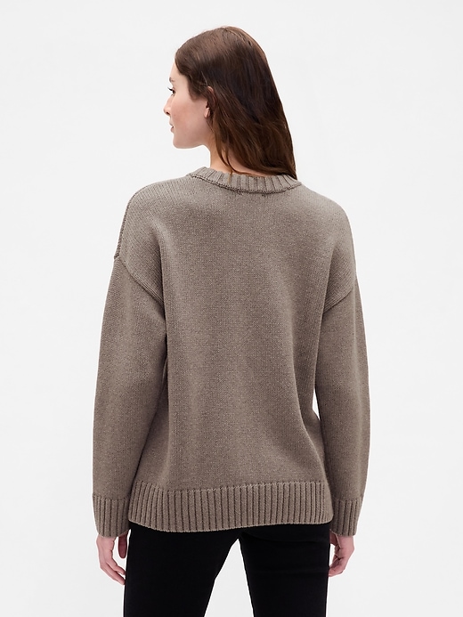 Image number 3 showing, 100% Cotton Oversized Sweater