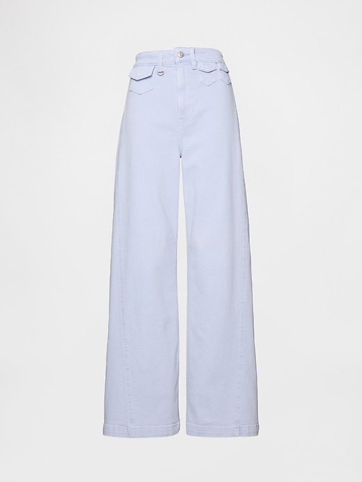 Image number 7 showing, Sky High Rise Stride Wide-Leg Jeans