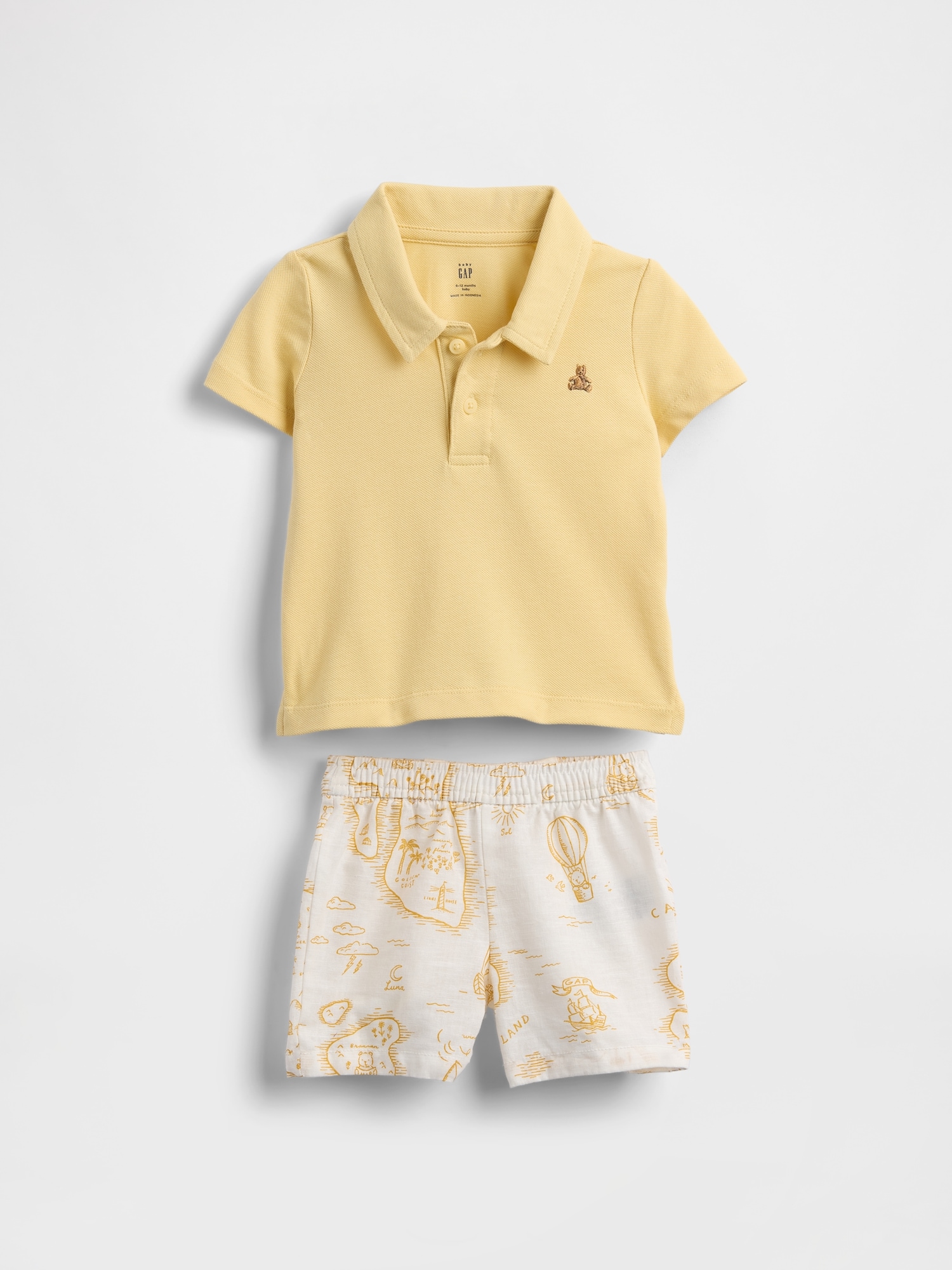 Baby Polo Outfit Set - Multi